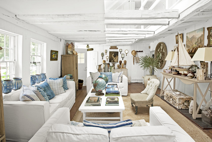 Beach Cottage Living Rooms Decorating Ideas