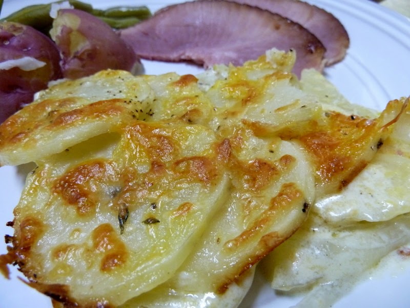 Cookin' Cowgirl Scalloped Potatos Au Gratin with Gruyere