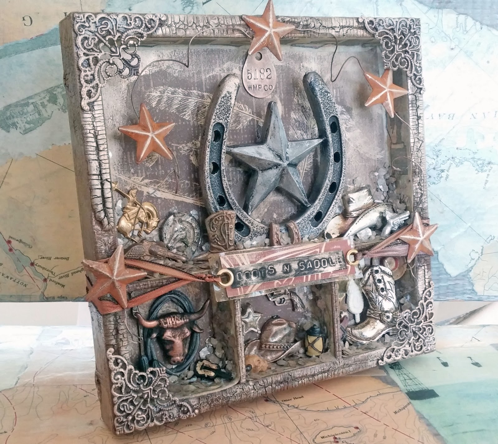 starrgazer creates Boots n Saddle Shadow Box