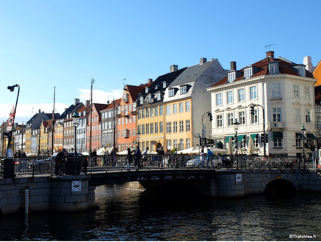 Nyhavn, Nouveau Port Copenhague maison de couleurs canal bateaux amarrés