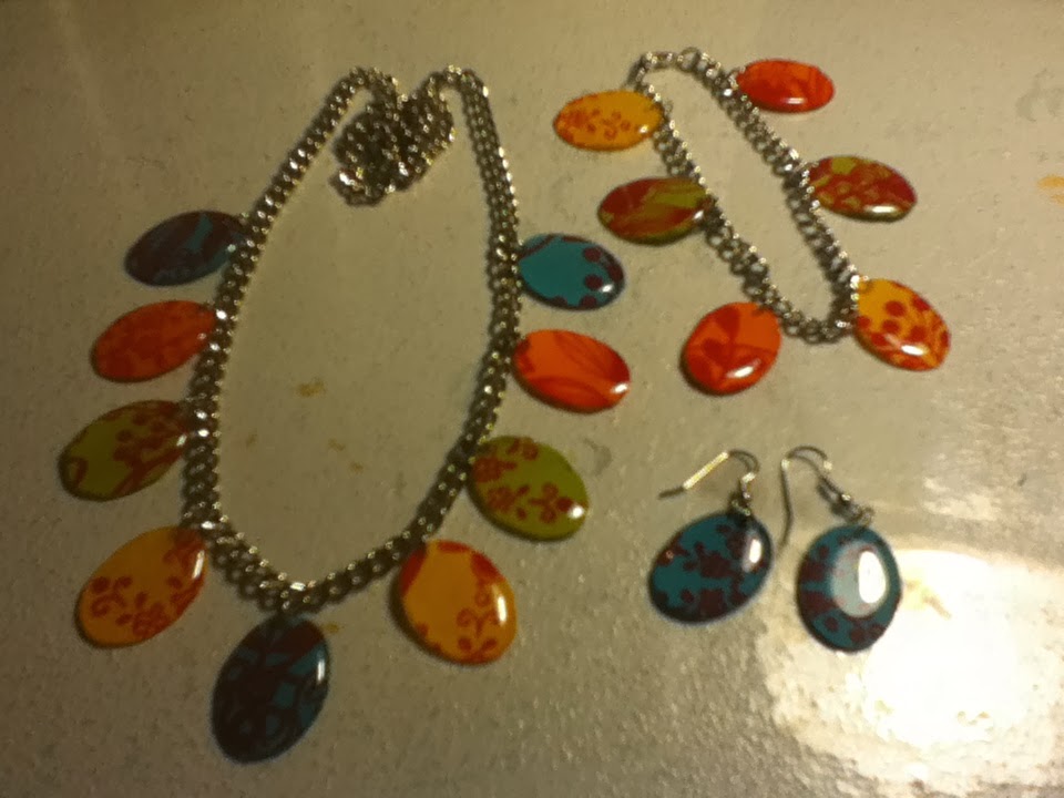 Resin Jewelry India Paper Jewelry Set