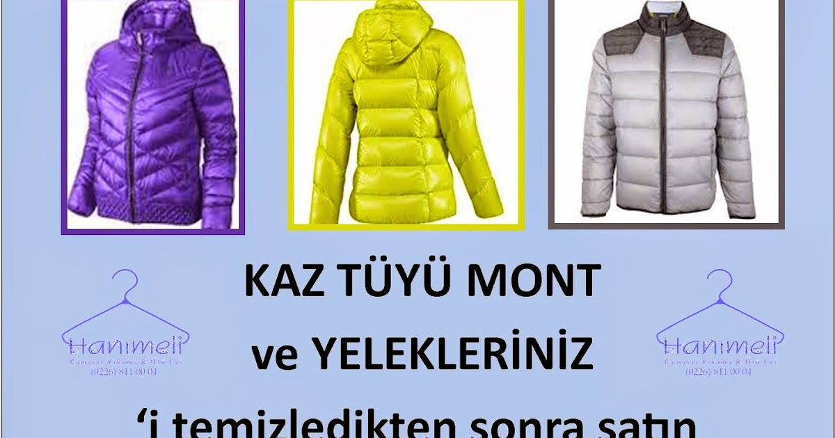 Hanımeli Çamaşır Yıkama Ve Ütü Evi KAZ TÜYÜ MONT ve YELEKLERİNİZ ‘i
