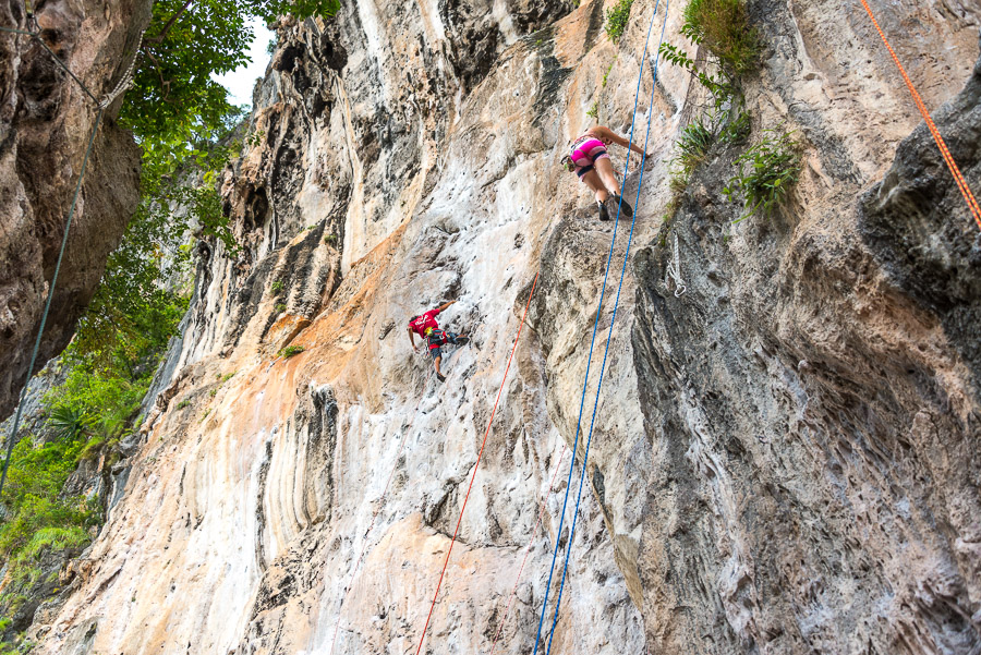 Railay. Rock climbing