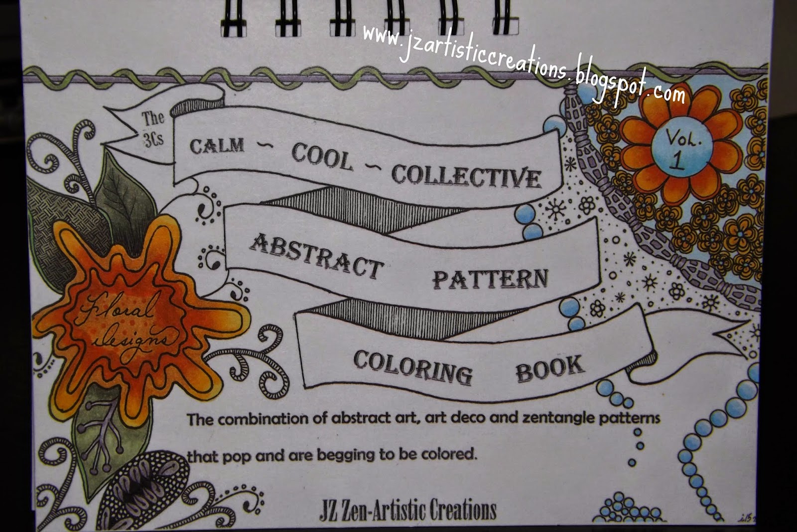Presenting My Doodle Zentangle Coloring Book Floral Designs Vol1 Where All Had Been Hand Drawn And Not Computer Generated