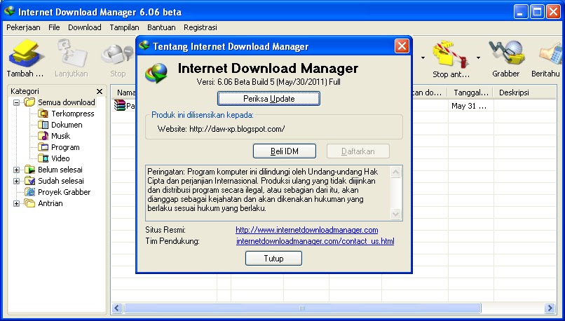 IDM - Internet Download Download Manager [Update Release] IDM+6.0.6+Beta+Build+5
