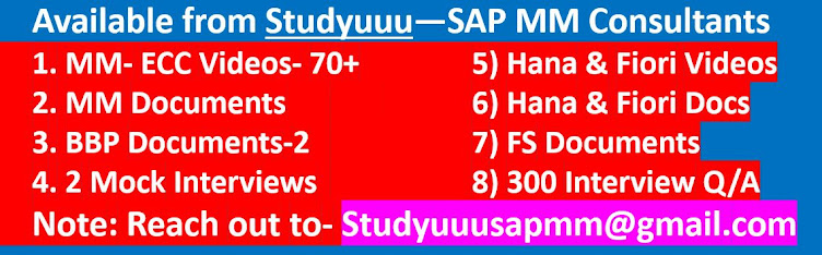 SAP MM / EWM Content