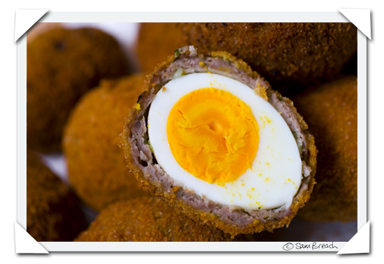 Scotch egg. Egg wrapped in