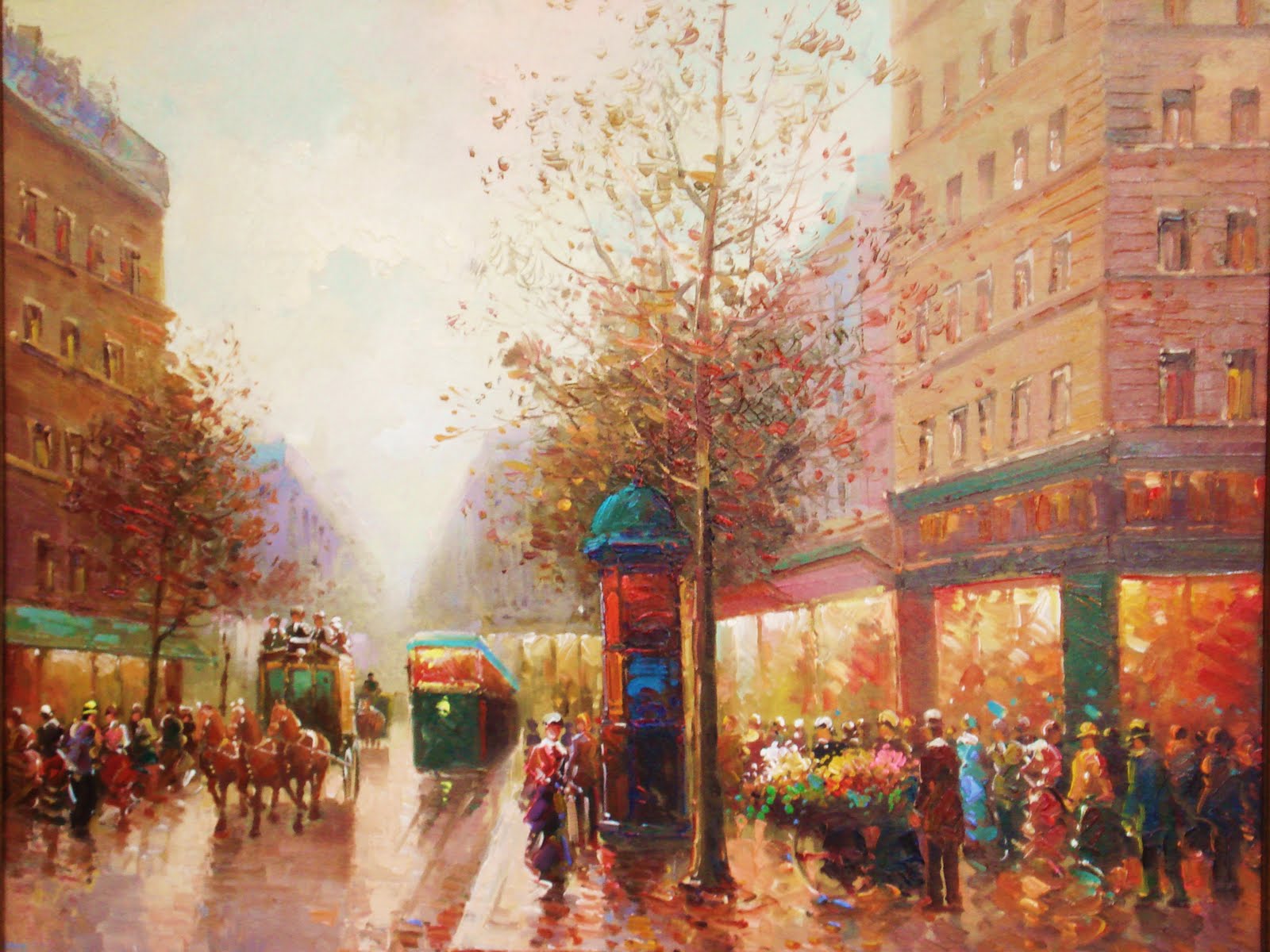 S. Morantz Galleries Paris Street Scene II by Pencke Oil Painting