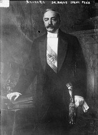 ROQUE SÁENZ PEÑA PRESIDENTE (1910-1914) DE ARGENTINA PROMULGÓ LEY SÁENZ PEÑA (1851-†1914)