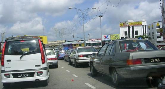 Kesesakan Jalan Raya di Kelantan Semasa Cuti Tahun Baru Cina