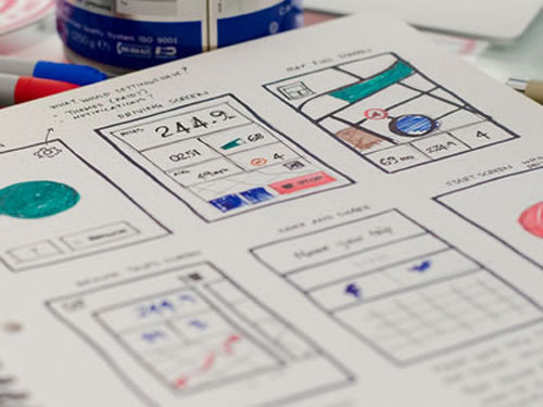 wireframe sketch