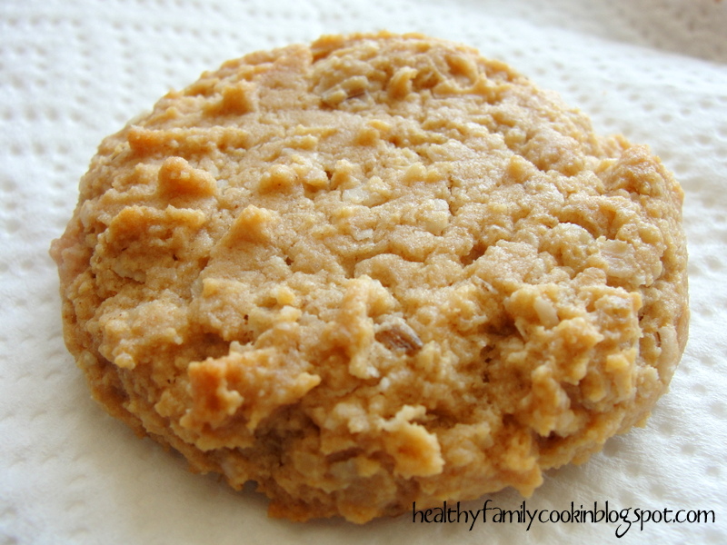 Healthy Family Cookin' Peanut Butter Oatmeal Cookies (Sugar Free)