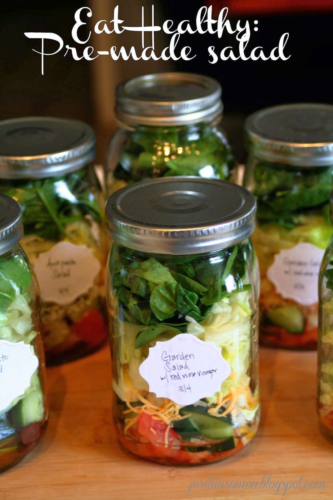 Eat healthy premade salad Jordan's Easy Entertaining
