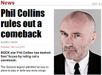 Phil Collins rules out a comeback