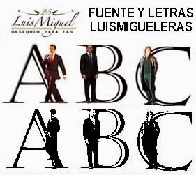 DESCARGA LETRAS Y FUENTE DE LUIS MIGUEL