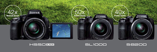 Обзор новых UltraZoom фото-камер от Fujifilm | статья Андрея Климковского | 
  Fujifilm FinePix HS50EXR, Fujifilm FinePix SL1000, Fujifilm FinePix S8200