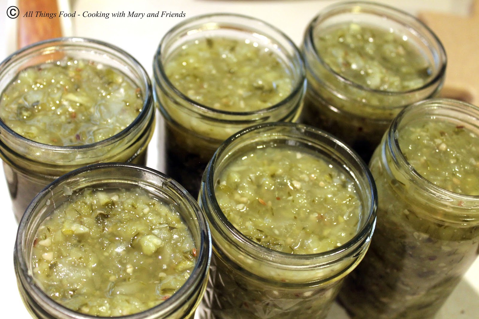 Cooking With Mary and Friends Dill Pickle Relish