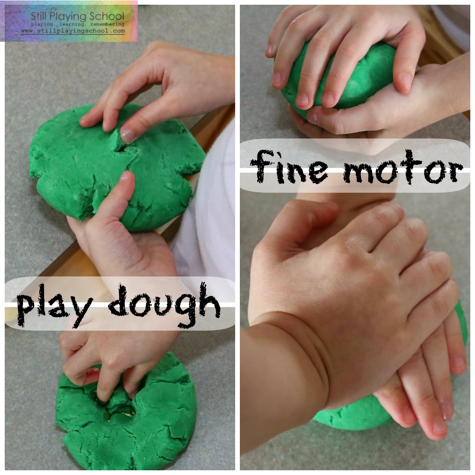 Mardi Gras Play Dough Still Playing School