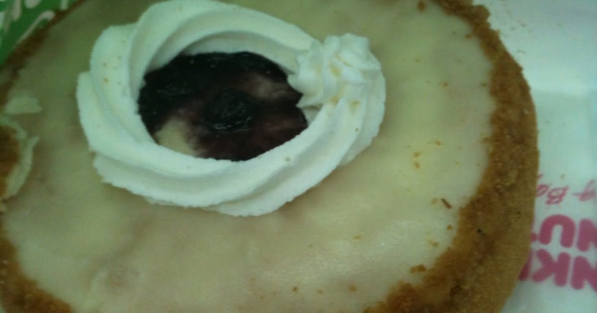 Dunkin Donuts' blueberry cheese premium donuts. where elle is exploring