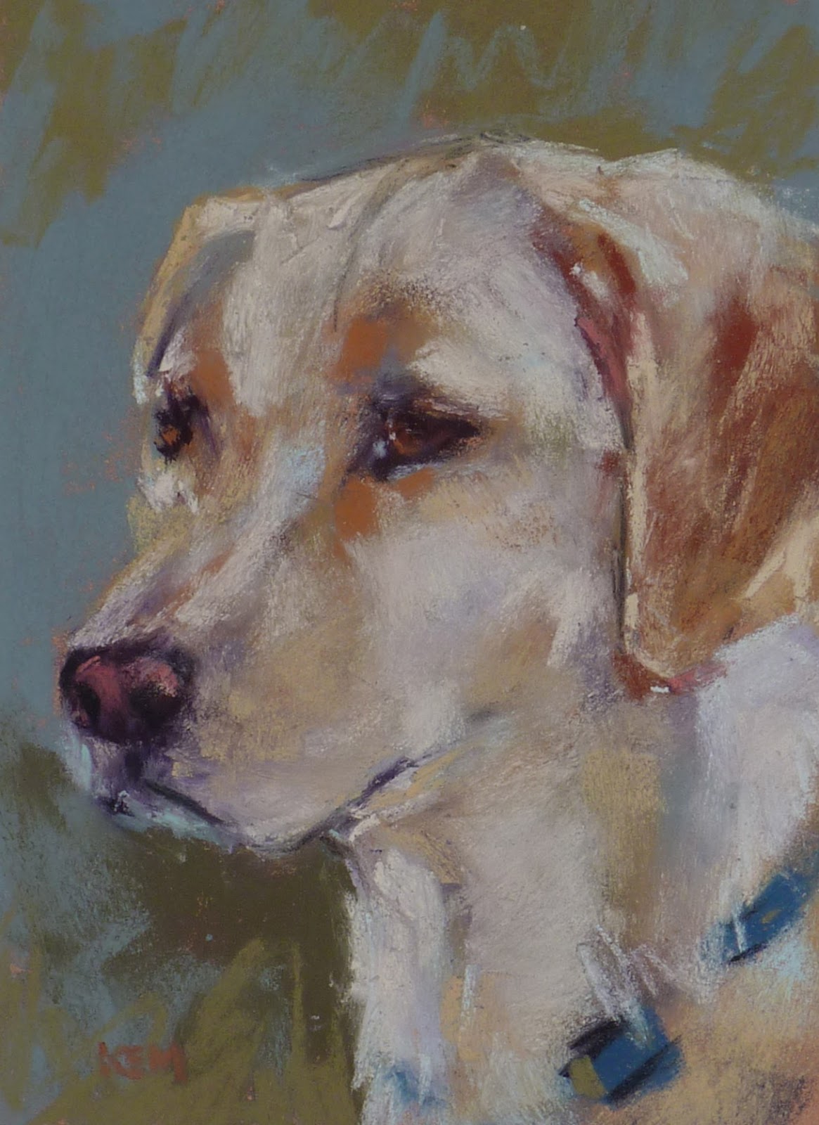 Painting My World Painting a Pet Portrait with Pastels....My Favorite Tip