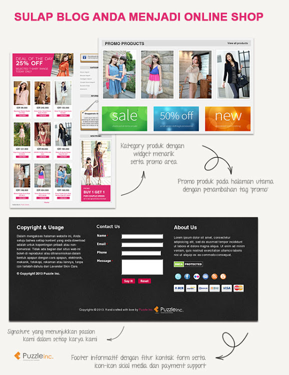Shoppaholic Free Blogger Template For Online Shop (SEO, Responsive) Blogger SEO Template