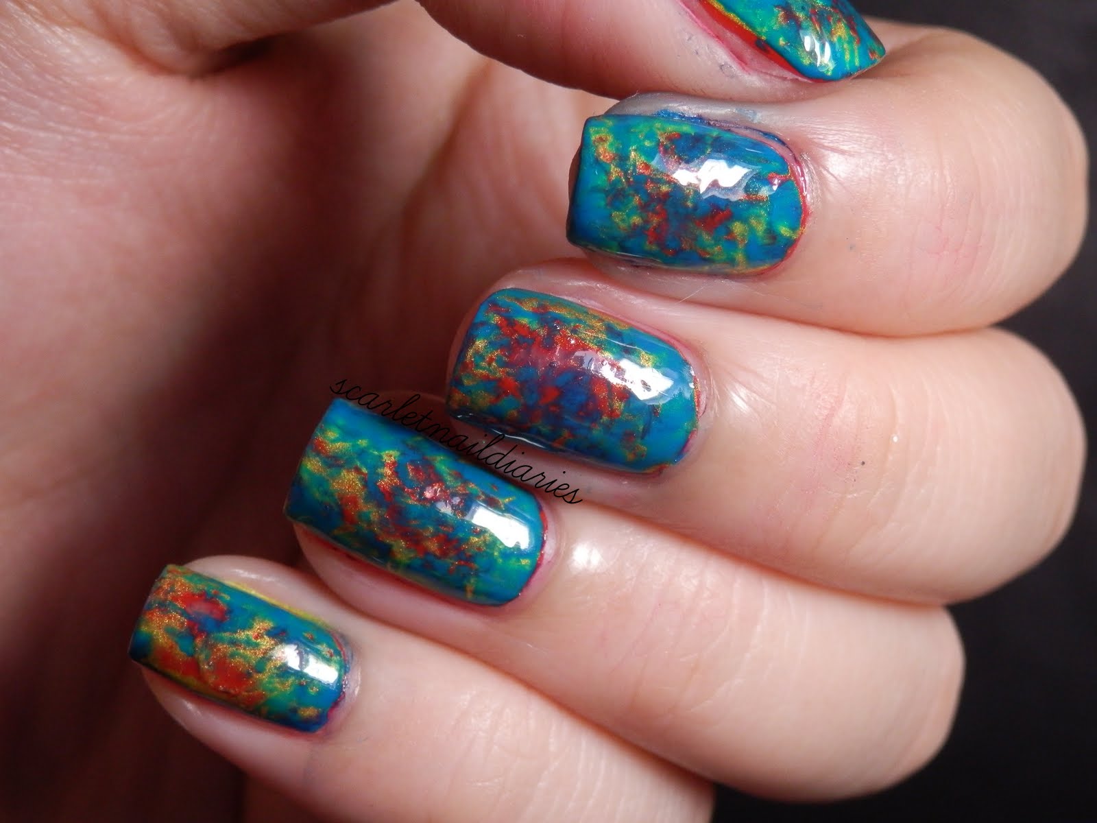 The Scarlet Nail Diaries Reddit Challenge Week 8 Saran Wrap