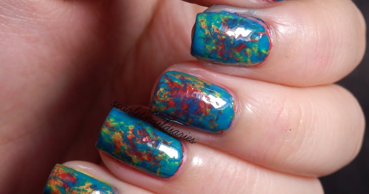 The Scarlet Nail Diaries Reddit Challenge Week 8 Saran Wrap