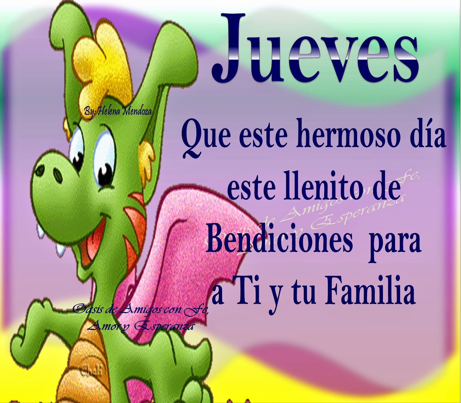 Resultado de imagen de oasis de amigos con fe amor y esperanzas. Jueves