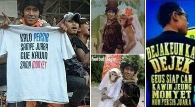 Persib Juara, Pria Ini Disuruh Kawin Sama Monyet Persib Juara, Pria Ini Disuruh Kawin Sama Monyet