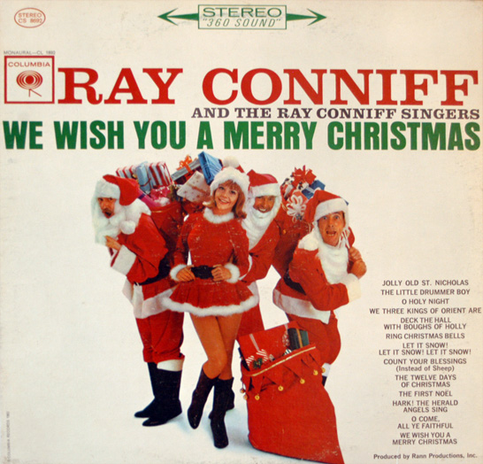 making a gift box out of vintage holiday album covers ray coniff christmas album