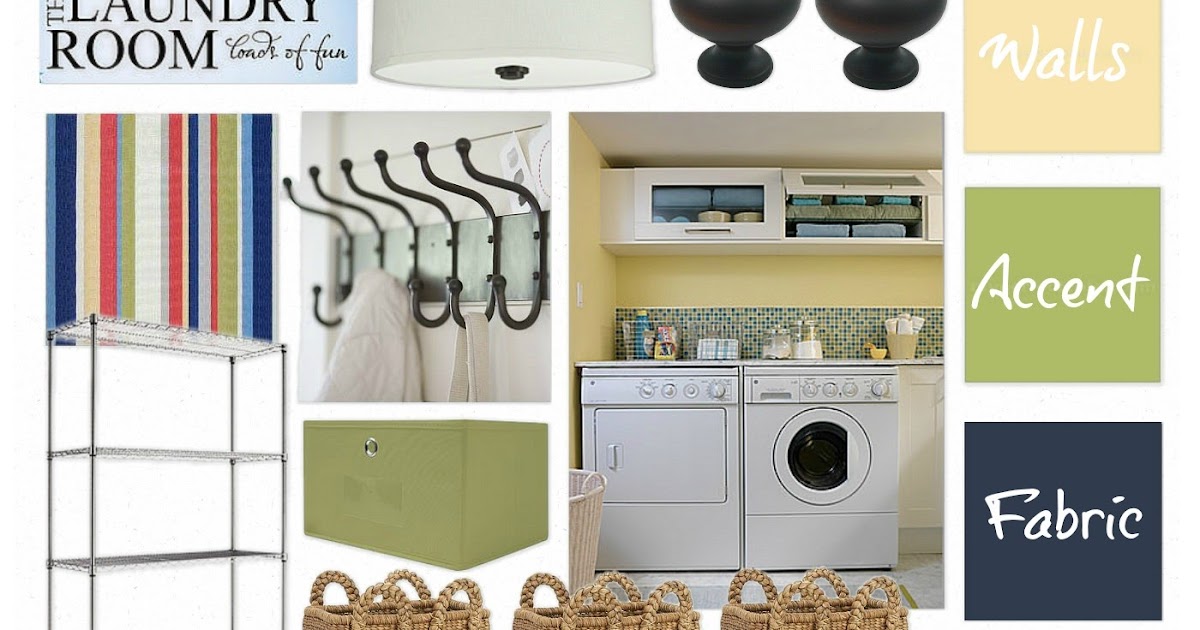 Seaside Interiors Lemon Fresh Laundry Room Makeover