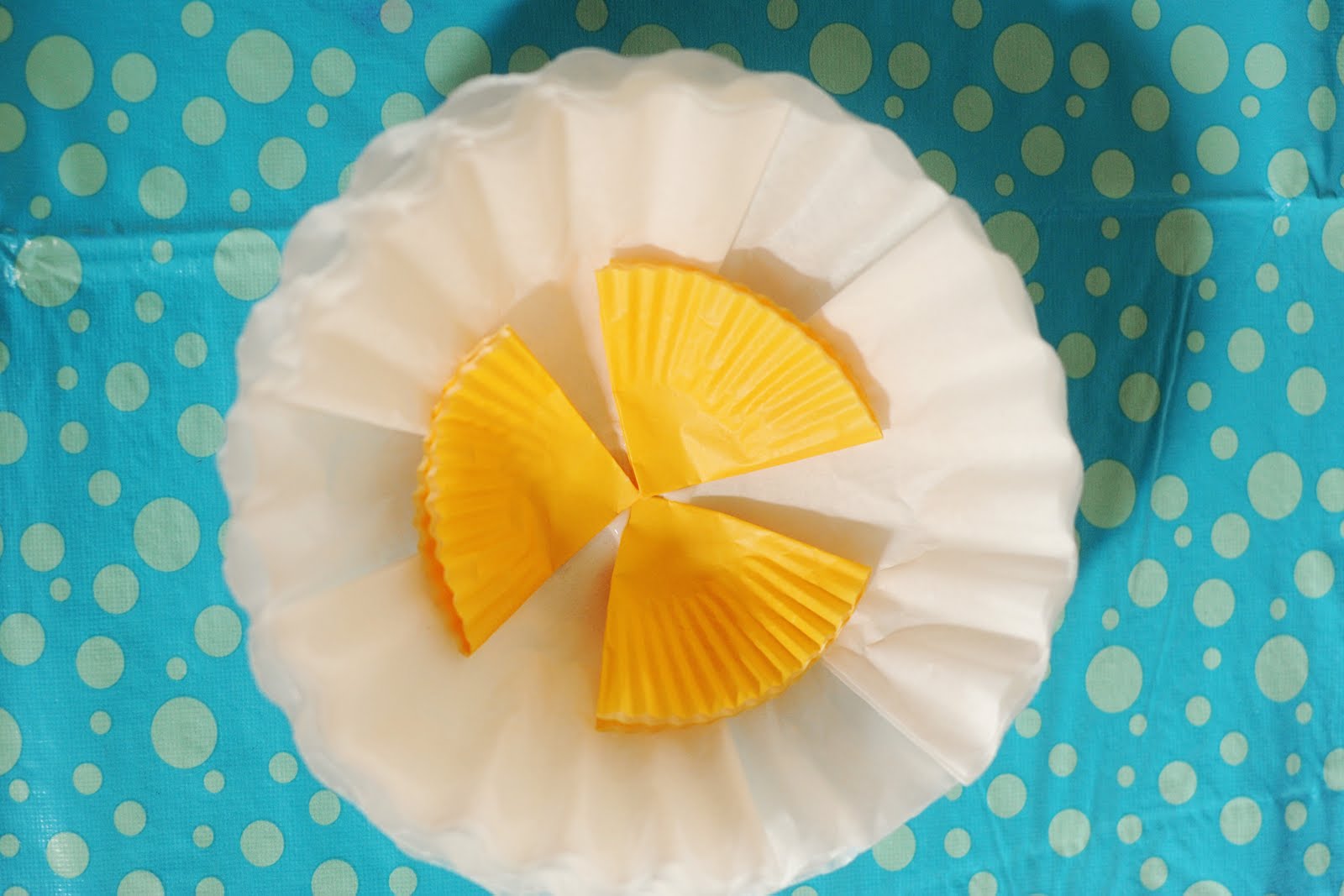 Frankly Speaking Too Cupcake Party Chef's Hat with CoffeeFilter Flower