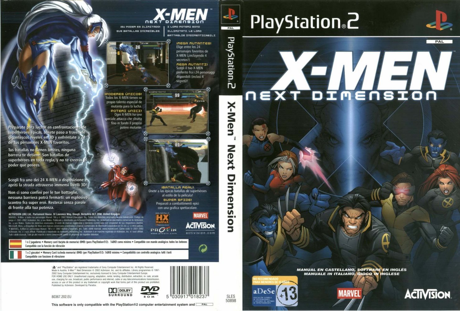 PS2Brasil Aqui Você tem Amigos XMen Next Dimension PS2