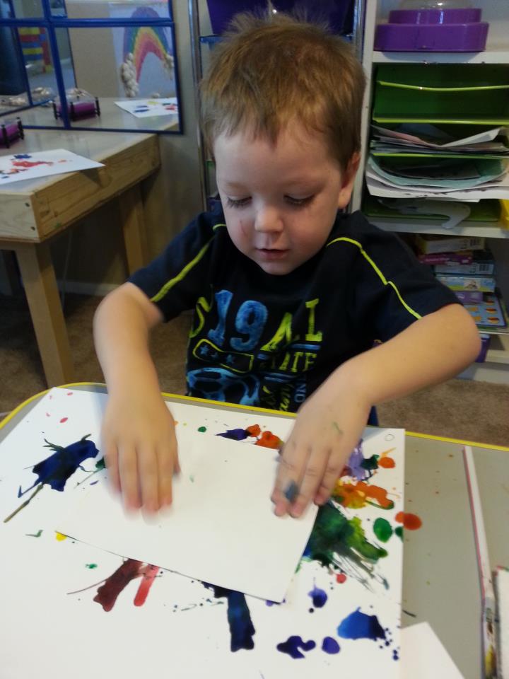 sweetie pie preschool Kid made wind art