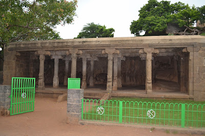  caves near arjuna penance with beautiful carvings