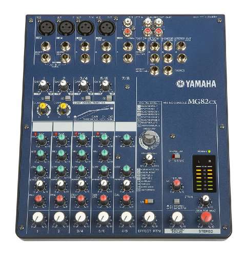 Yamaha MG82CX 8 Input Stereo Mixer with Digital Effects