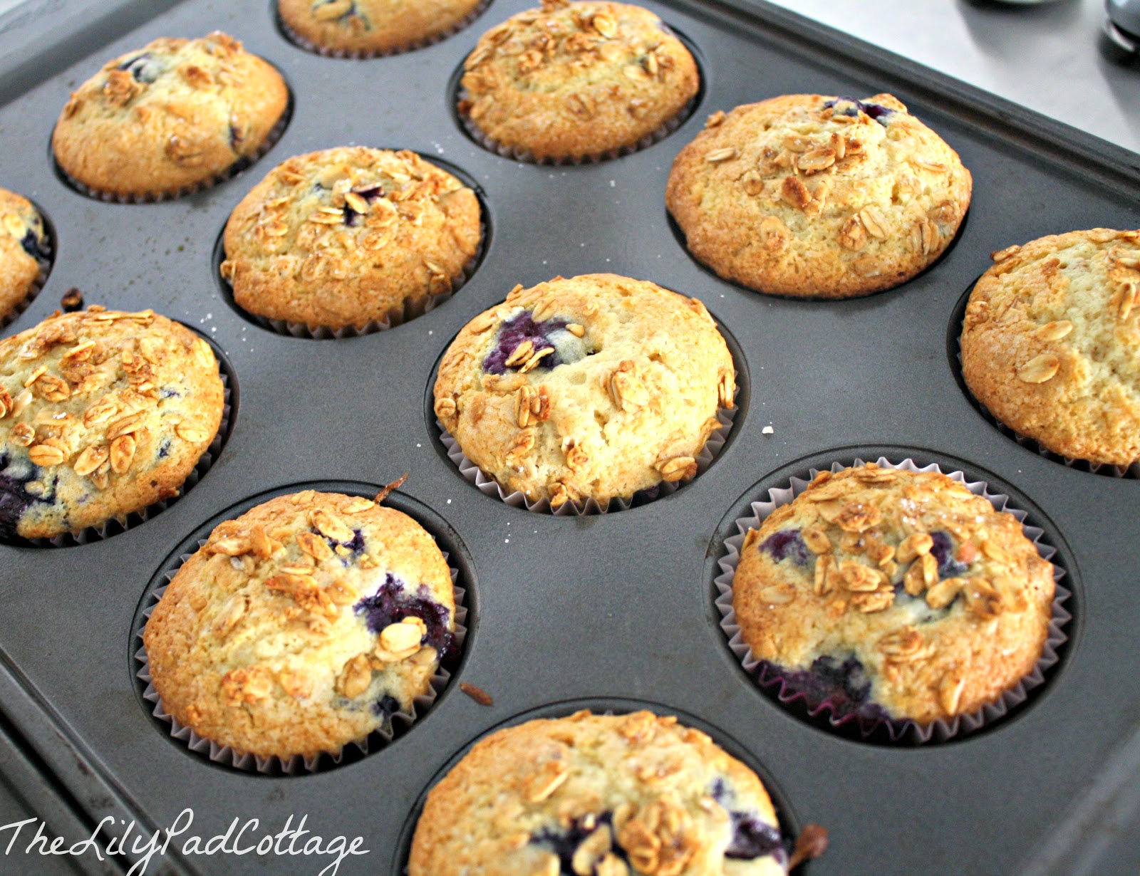Blueberry Cream Cheese Granola Muffins The Lilypad Cottage