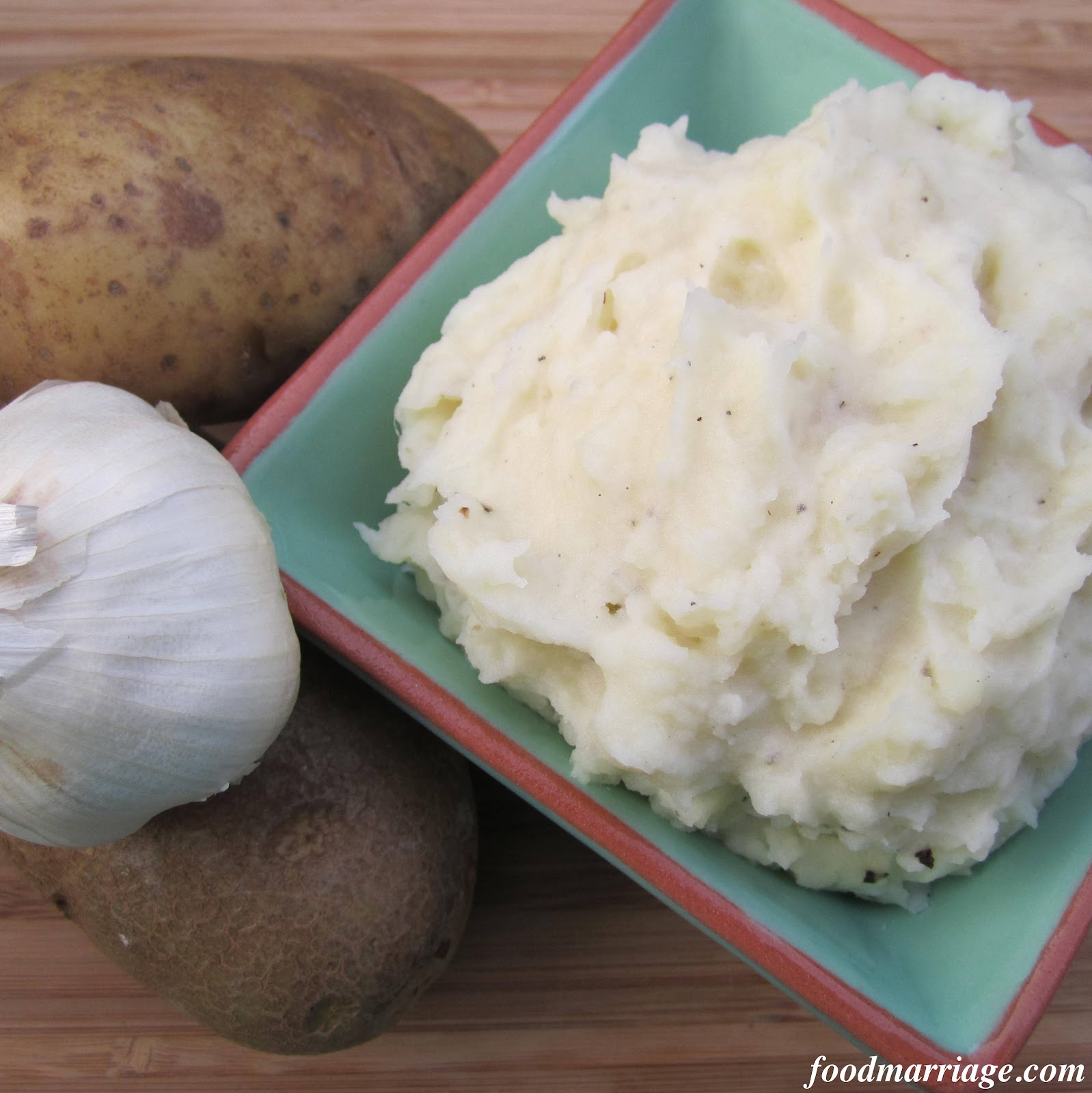 Creamy Garlic Mashed Potatoes for Two! Food Marriage