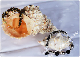 bransoletki z koralikow robione na szydełku, bracelets bead, beading