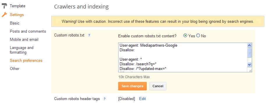 Robots.txt+disallow
