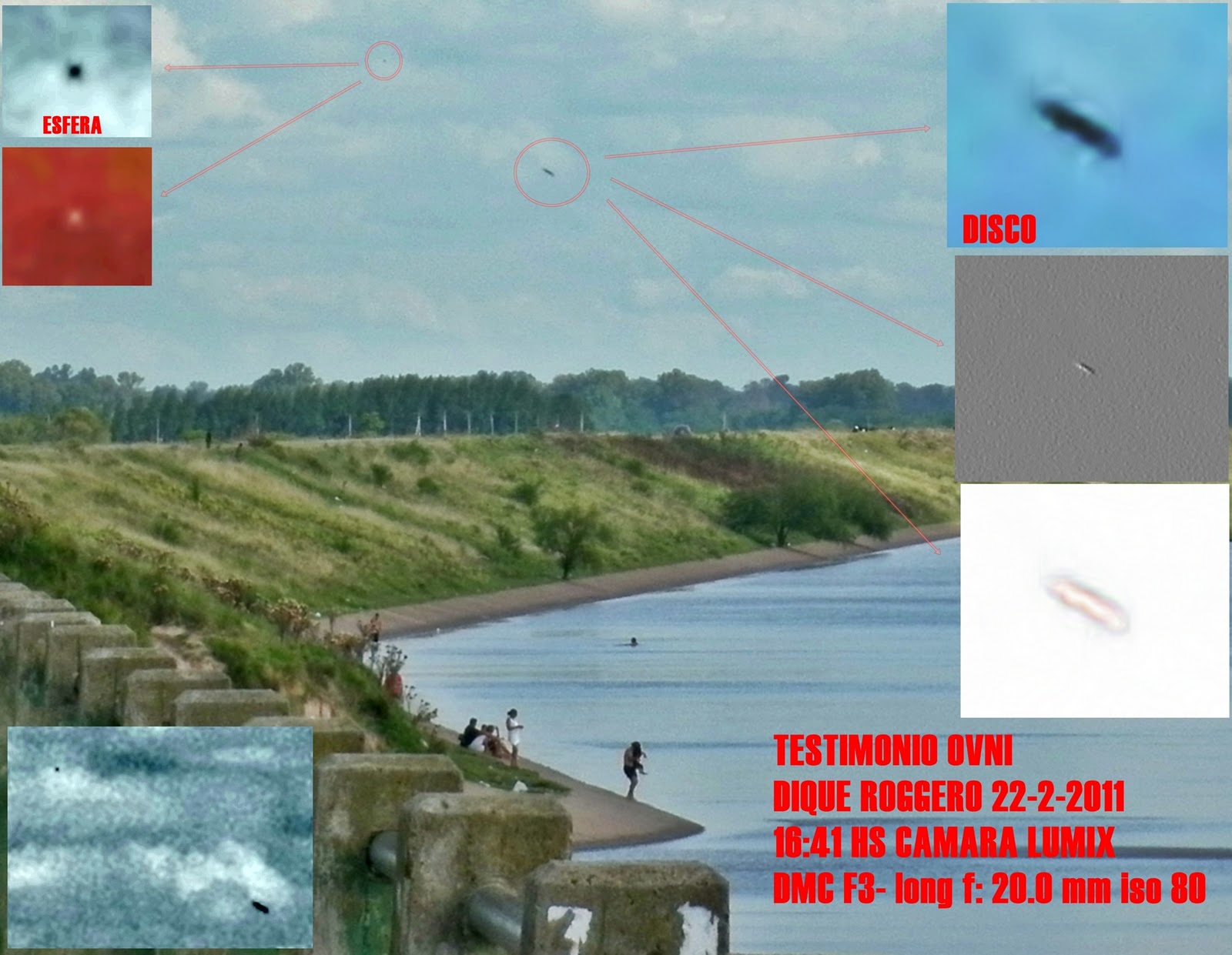 TESTIMONIO OVNI. : OVNIS en Dique Roggero y Los Robles.