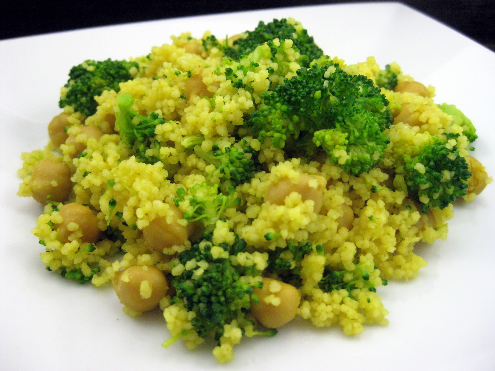 Curry Broccoli Couscous with ChickPeas Vegetarian cooking, Vegetarian