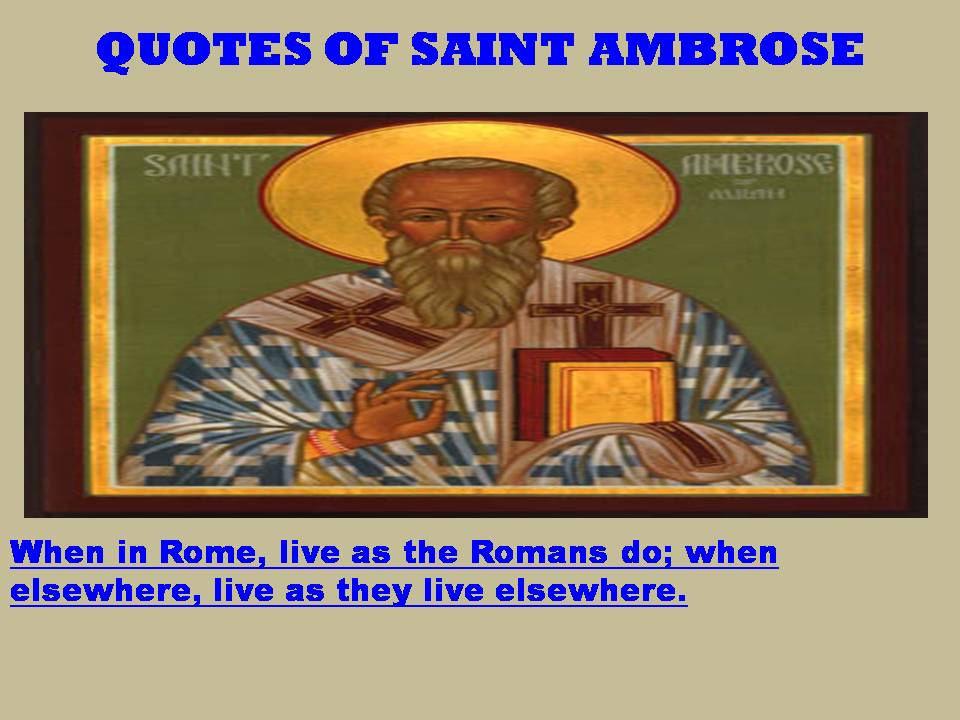 Saint Ambrose Quotes. QuotesGram