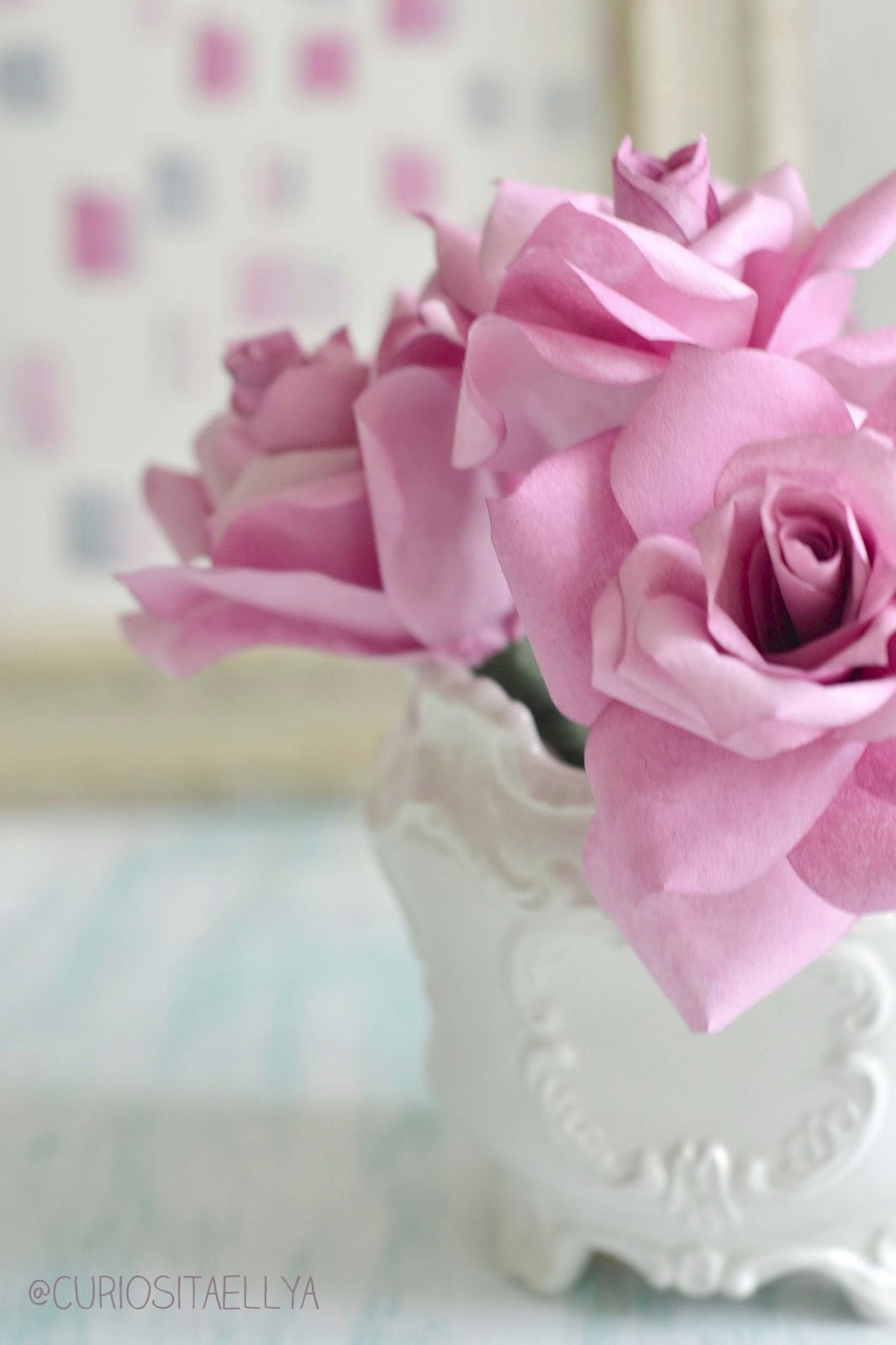 Curiositaellya Coffee Filter Roses {DIY}