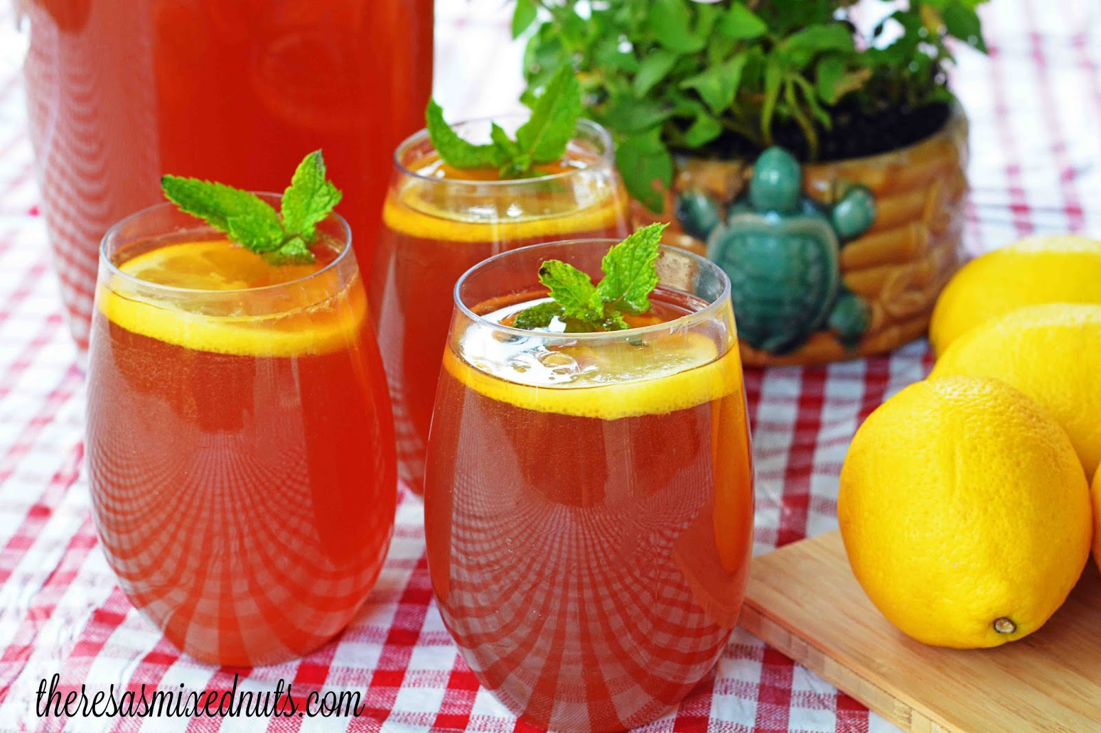 Theresa's Mixed Nuts Nothing Says Summer Like Honey Lemon Iced Tea