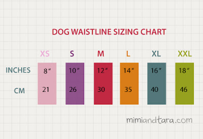 dog waistline sizing chart dog waistline sizing chart