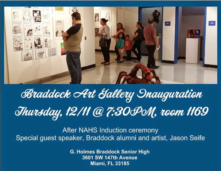 braddock visual performing arts nahs induction ceremony and national art honor society flyers