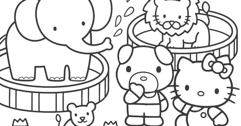 zoo coloring pages free | FCP
