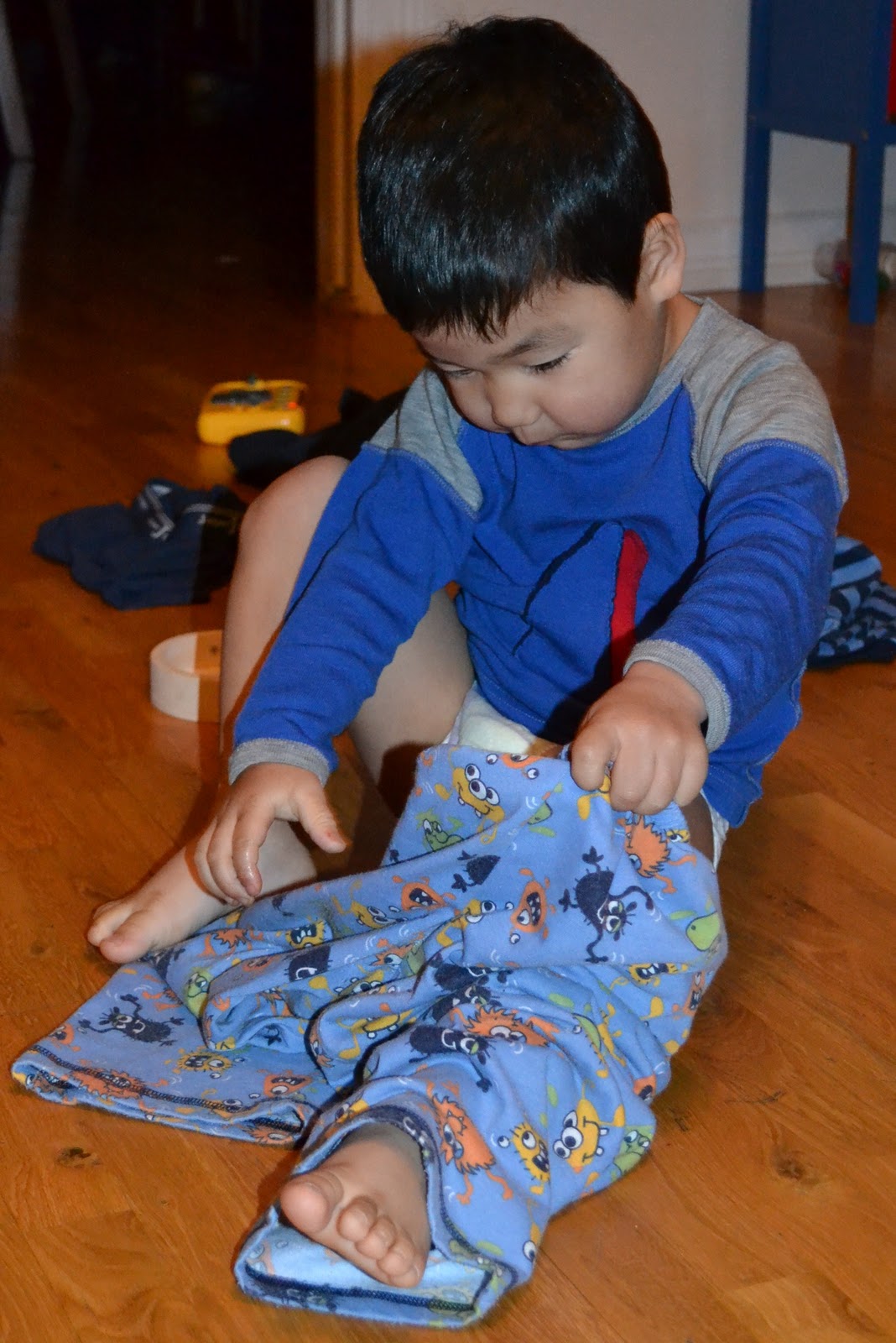 Everyday with Tig, Tim & Tae. Putting on Pants!!