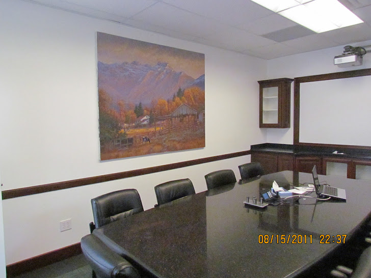 PAINTING HUNG IN CONFERENCE ROOM